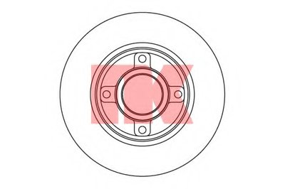 Тормозной диск задний (249x9) Citroen C3, Peugeot 307  -06