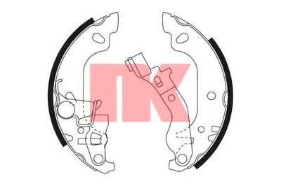 Комплект тормозных колодок NK купить