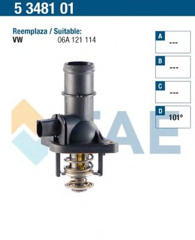 Термостат, охлаждающая жидкость FAE купить