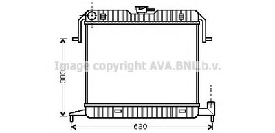 Радиатор, охлаждение двигателя AVA QUALITY COOLING купить