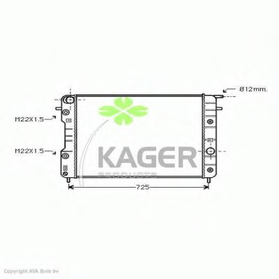 Радиатор, охлаждение двигателя KAGER купить