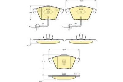 Комплект тормозных колодок, дисковый тормоз GIRLING купить