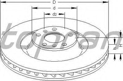 Тормозной диск TOPRAN купить