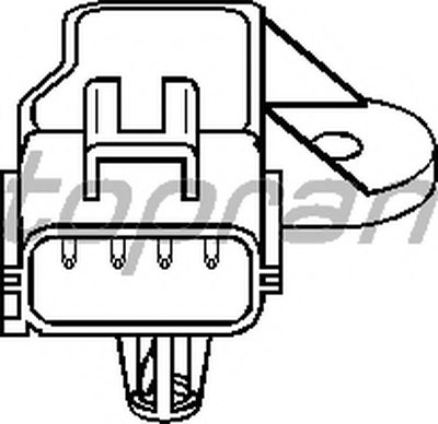 Датчик, давление во впускном газопроводе TOPRAN купить