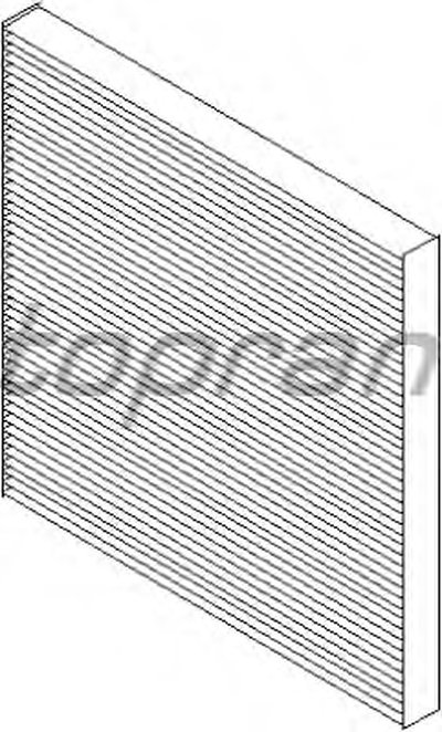 Фильтр, воздух во внутренном пространстве TOPRAN купить