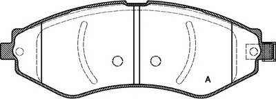 Комплект тормозных колодок, дисковый тормоз ADVANCE OPEN PARTS купить