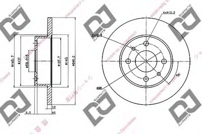 Тормозной диск DJ PARTS купить