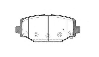 Комплект тормозных колодок, дисковый тормоз ADVANCE OPEN PARTS купить