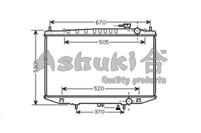 Радиатор, охлаждение двигателя ASHUKI купить