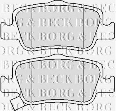 Комплект тормозных колодок, дисковый тормоз BORG & BECK купить