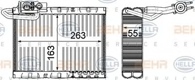Испаритель, кондиционер BEHR HELLA SERVICE купить