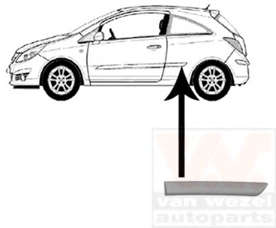 Облицовка / защитная накладка, боковина VAN WEZEL купить