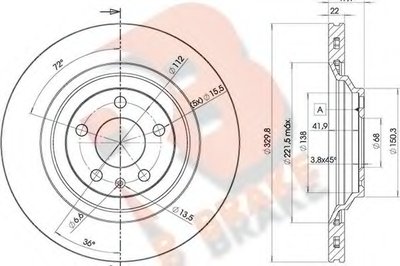 Тормозной диск R BRAKE купить