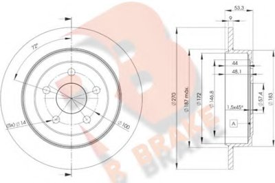 Тормозной диск R BRAKE купить