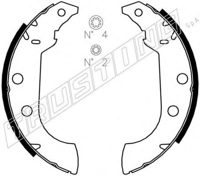 Комплект тормозных колодок TRUSTING купить