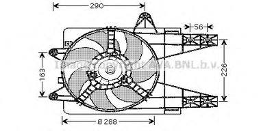 Вентилятор, охлаждение двигателя AVA QUALITY COOLING купить
