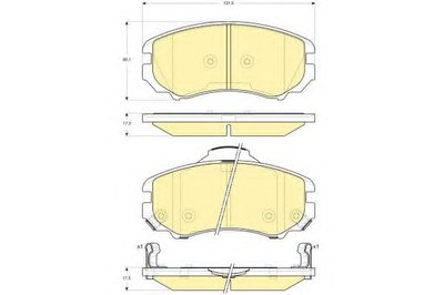 Комплект тормозных колодок, дисковый тормоз GIRLING купить