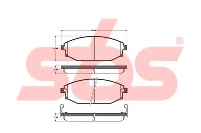 Комплект тормозных колодок, дисковый тормоз sbs купить