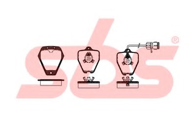 Комплект тормозных колодок, дисковый тормоз sbs купить