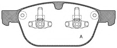 Комплект тормозных колодок, дисковый тормоз ADVANCE OPEN PARTS купить