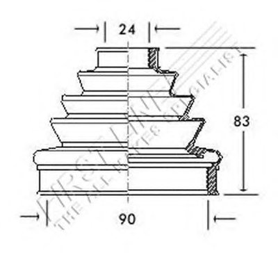 Пыльник, приводной вал FIRST LINE купить