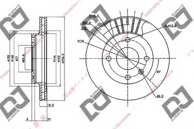 Тормозной диск DJ PARTS купить