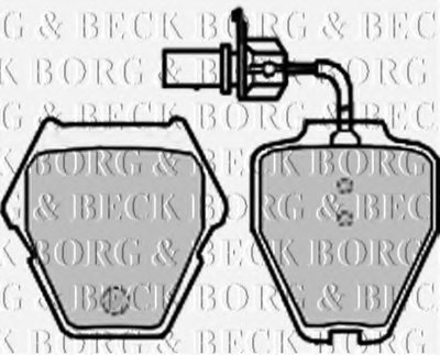 Комплект тормозных колодок, дисковый тормоз BORG & BECK купить