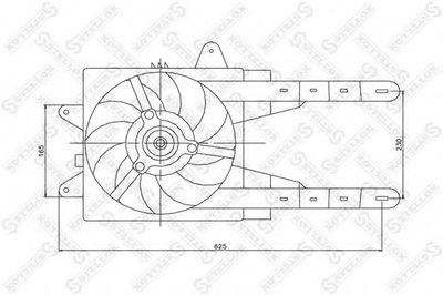 Вентилятор, охлаждение двигателя STELLOX купить
