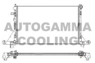 Радиатор, охлаждение двигателя AUTOGAMMA купить