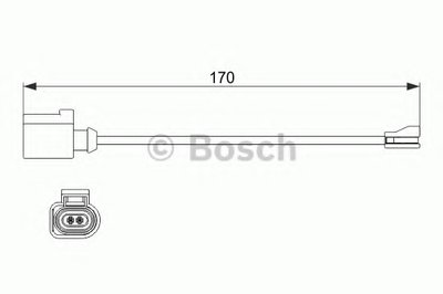 Сигнализатор, износ тормозных колодок BOSCH купить