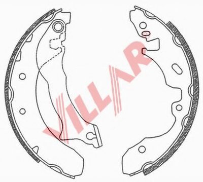 Комплект тормозных колодок VILLAR купить