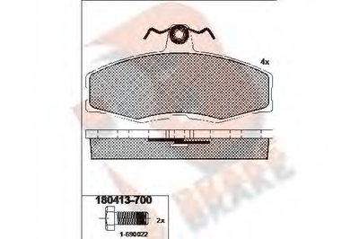 Комплект тормозных колодок, дисковый тормоз R BRAKE купить