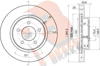 Тормозной диск R BRAKE купить