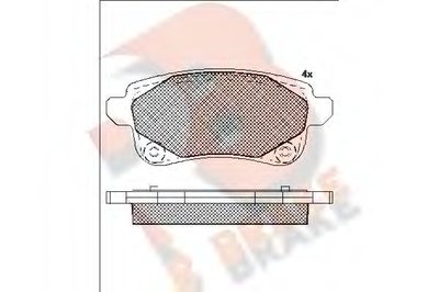 Комплект тормозных колодок, дисковый тормоз R BRAKE купить